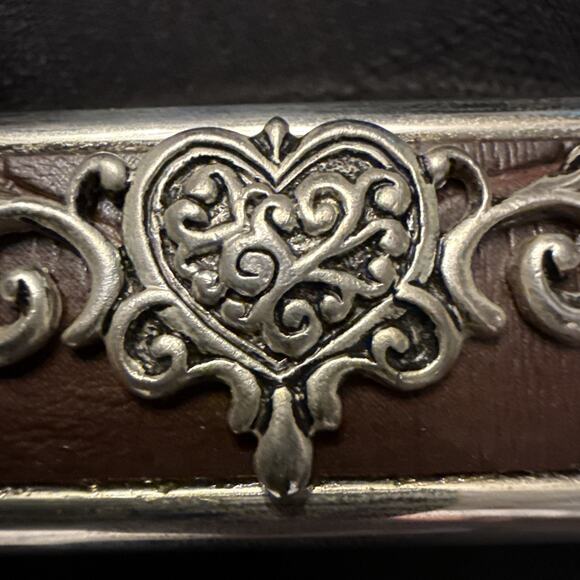 Silverplate With Moc Croc Top Lipstick Case W/ Mirror, Beautifully detailed CASE - Picture 6 of 15